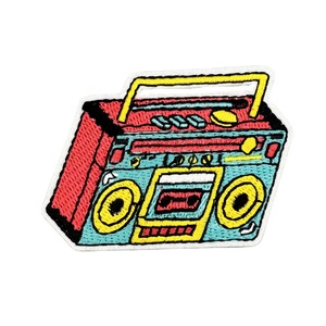 Patch brodé rétro disco écologique à thermocoller en gros - Product Image 2