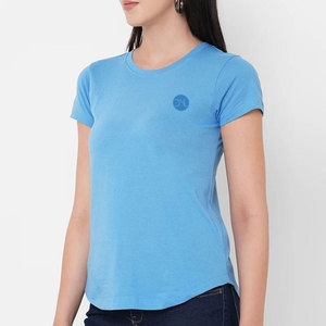 T-shirt femme tendance 100% coton, look élégant, tissu doux, pour un usage décontracté, confortable. - Product Image 6