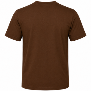 เสื้อยืดคอกลมแขนสั้นผู้ชาย DUMELA สีน้ำตาล ผ้าฝ้ายแท้ 100% น้ำหนัก 180 กรัม ระบายอากาศได้ดี ไม่เป็นขุย ทรงปกติ - Product Image 2