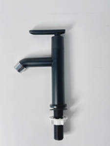 Wholesale Lavabo Faucet Matte Black ABS <b>Single</b> Cold Tall Pillar Bathroom Vanity <b>Basin</b> Sink <b>Tap</b> Washbasin Faucet KSLA-13XM KSN Vi - Product Image 1