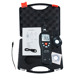 Digital Lux Meter <b>Light</b> <b>Sensor</b> Tester with Data Logging Function 0-200000 Lux Detachable <b>Sensor</b> Black - Product Image 1