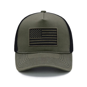 Casquette de camionneur de qualité supérieure, 5 panneaux, en maille, avec impression en relief, décontractée, pour le voyage, à fermeture snapback, unisexe, réglable, avec service OEM - Product Image 1