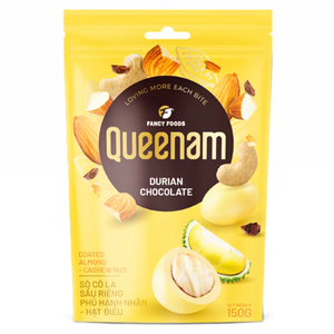 Dragées de chocolat pures de qualité en gros OEM/ODM, bonbons et snacks HALAL 150G, amandes et noix de cajou enrobées de durian, prix attractif, approvisionnement export - Product Image 1