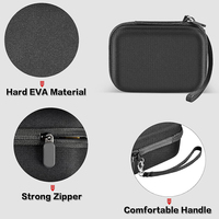 Étui de rangement antichoc en EVA pour clés USB et cartes mémoire SD/SDXC/SDHC, sac organisateur compact pour accessoires électroniques