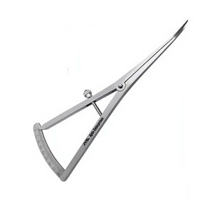 Calibrador Angulado de 6 Pulgadas para Mapeo Óseo, 0-40mm, Instrumento de Medición de Precisión, Acero Inoxidable, Calibrador Quirúrgico Oftalmológico Reutilizable - Product Image 6