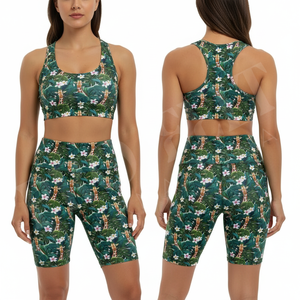 Shorts de cyclisme décontractés haute résistance, imprimés sur mesure avec votre propre design, pour fitness, yoga, extensibles, respirants, pour l'entraînement et la gym, pour femmes - Product Image 3