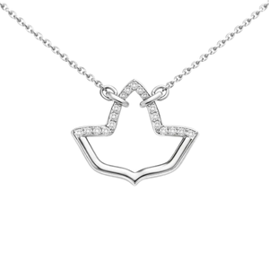 สร้อยคอ AKA Ivy Infinity Alloy ชุบทอง 18K ปรับความยาวได้ สร้อยคอผู้หญิง ดีไซน์ใบไอวี่สีเงิน ประดับจี้รูปอินฟินิตี้ แฟชั่น - Product Image 2