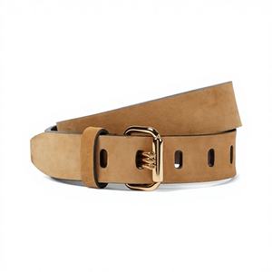 Cinturones de Cuero Vacuno a Precio Económico, Hebilla de Acero, Impresión de Logotipo Personalizado, Estilo Vintage para Hombre, Oferta, Clásico, Impermeable, 3.8CM de Ancho - Product Image 3