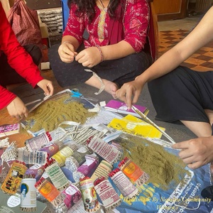 Handmade Tây Tạng tự nhiên thánh Húng Quế Thanh gỗ đàn hương Dây Bộ 2 gói thân thiện với môi giữ bầu không khí tinh khiết tự nhiên ngọt ngào - Product Image 2