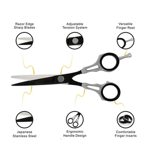 Professional Japanese Hairdressing Scissors <b>Set</b> Stainless Steel Hair Cutting Thinning Shears for <b>Barbers</b> Free Sample - Product Image 2