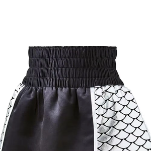 Pantalones cortos de boxeo con estampado de escamas de oro negro para hombre, ajuste holgado, secado rápido, transpirables, ligeros, de poliéster, talla para adultos - Product Image 6
