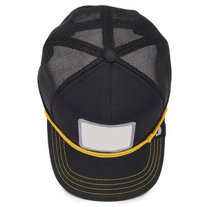 Casquettes de baseball 6 panneaux 100% coton, vente en gros, personnalisables, logo brodé, pour hommes et femmes, tendance, casquettes 5 panneaux bicolores - Product Image 5