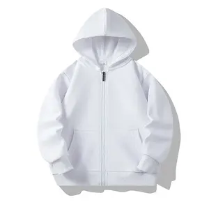 Mens Premium Polyester/Cotton Zip-Up <b>Hoodie</b>-420g Oversized Winter Solid Soft Durable & Stylish Daily Wear - Product Image 2