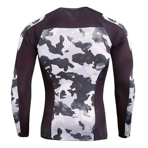 Wholesale 2026 Men's Full Sleeve Compression Rash Guard Set Camouflage Print Quick Dry Gym Fitness Wear - Product Image 4