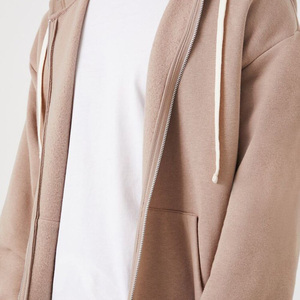 Sudadera con capucha y cremallera de forro polar grueso personalizada para hombre, talla grande, con estampado digital y bordado, para invierno - Product Image 4