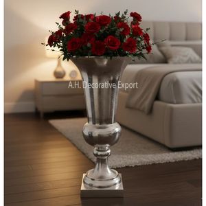 Aluminium Flower Vases Large Floor Flowerpot Happiness <b>Tree</b> Floor High Tube Indoor Living Room Floor Garden Flowerpot - Product Image 5