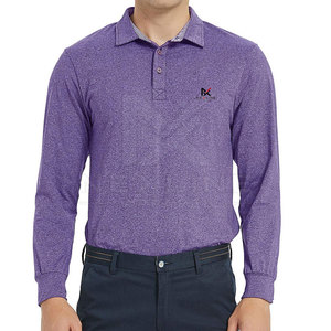 Polo à manches longues pour homme Signature, matière douce au toucher, coutures durables, coupe confortable, vêtements de mode pour tous les jours - Product Image 3