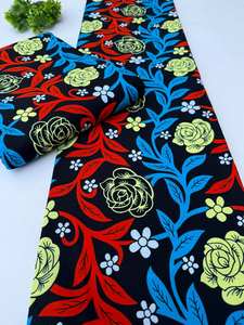 Tela Africana con Estampado de Cera Estilo Nigeriano, 100% Algodón, Patrón Vibrante para el Mercado de Moda de Sudáfrica - Product Image 4