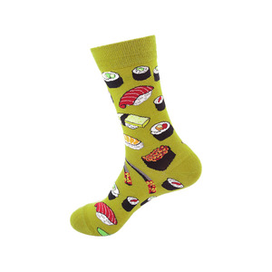 Chaussettes de sport pour hommes, noires, orange, grises, tricotées, respirantes, pour l'automne - Product Image 6