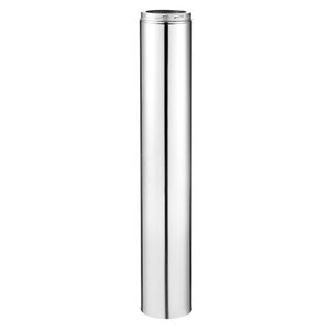 Tubo per Canna Fumaria a Doppia Parete Isolato 6 X 48 Pollici in Acciaio Inox Interno 316 Esterno 304 Facile Installazione per Scarico Stufa - Product Image 1