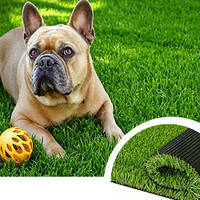 Gazon artificiel adapté aux animaux domestiques, résistant aux UV, gazon synthétique à bonne drainage, gazon artificiel pour jardin et cour