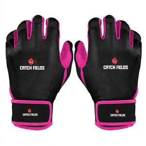 Guantes de béisbol de cuero de primera calidad para adultos, unisex, con soporte para dedos completos, antideslizantes, para entrenamiento, con protección. - Product Image 4