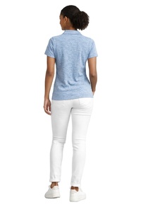 Denim Pretty Girl <b>Polo</b> Shirt Greek Sorority Apparel <b>Womens</b> Pink and Green College Sisterhood Stylish Casual Greek Wear - Product Image 4