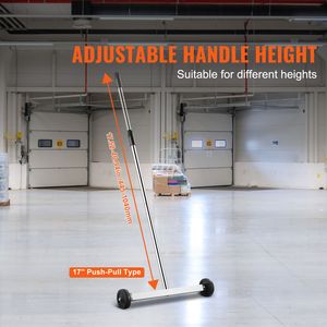 Spazzatrice Magnetica Mini da 17 Pollici con Ruote, Capacità 10 Libbre, Manico Regolabile, Leggera, Manuale, per Raccolta Rifiuti - Product Image 3