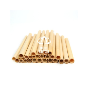 Pailles en bambou de qualité supérieure, matériau écologique pour la consommation de jus et le service de boissons froides, finition soignée, design réutilisable pour B2B - Product Image 1