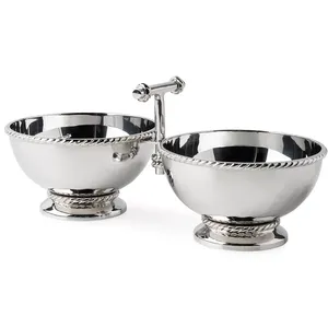 Bol Rond en Céramique Royal Touch, Style Américain Profond, Brillant Argenté, Idéal pour Fêtes et Mariages, Écologique et Sûr, Fabriqué par Zahid Exports - Product Image 2