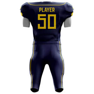 Professional American Football Uniform Set Custom Printed Jersey Pants With Breathable Fabric New Design Sports Jersey for Team - Product Image 3