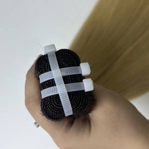 Extensiones de pelo doble dibujado sin enredos cabello vietnamita liso hueso crudo color personalizado con encaje - Product Image 5