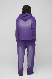 Chándales Oversize de Hombre Estilo Boxy con Cremallera, Lavados, de Tela Waffle, Personalizados al por Mayor, Ligeros, Estampados, Ropa de Invierno, Hechos a Medida, Tallas Grandes y Maternidad - Product Image 2