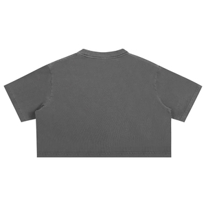 High Quality Women's <b>T</b>-shirts Crop-top <b>T</b>-shirts 100% Cotton Boxy Cropped <b>T</b> Shirt - Product Image 6