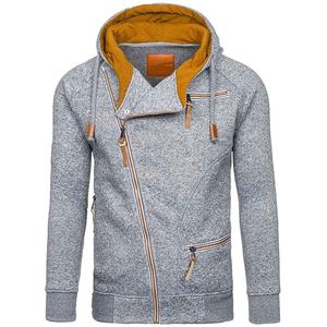 Sudadera con capucha para hombre, bordada, de primavera, personalizada, de fabricantes, de alta calidad, de forro polar, impermeable, transpirable, informal, con cremallera y estampado en relieve. - Product Image 6