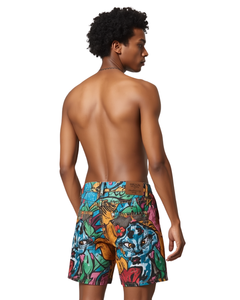 Nuevos Shorts de Mezclilla para Hombre 2026, 100% Algodón Tejido, Cintura Media, Cierre de Cremallera, Estampado, Ropa Urbana, para Gimnasio y Running - Product Image 4