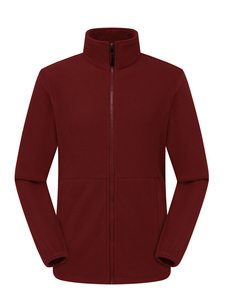 Custom Men's Winter Varsity Jacket Windproof Breathable Quick Dry Eco-Friendly Cotton Wool <b>Covered</b> <b>Button</b> Stand Collar - Product Image 1