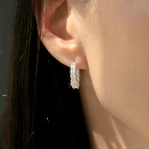 10K 14K 18K Yellow Gold Lab Grown Diamond <b>Stud</b> <b>Earrings</b> Iced Out Mens Womens Hoop <b>Earring</b> Unisex Certified Fine Jewelry - Product Image 1