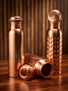 buy pure <b>copper</b> water <b>bottle</b> bulk wholesale hammered <b>copper</b> <b>bottle</b> supplier premium <b>copper</b> <b>bottle</b> manufacturer india - Product Image 3