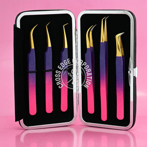 แหนบต่อขนตาแบบแยกขนตาได้90องศาปริมาณ45ปลายทำจากเหล็กญี่ปุ่น - Product Image 3