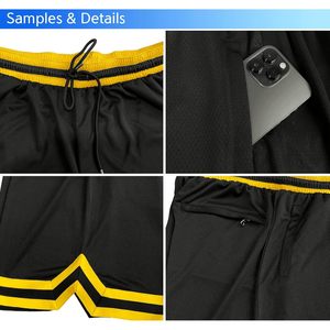 กางเกงบาสเก็ตบอลตาข่ายผู้ชายไซส์ XS ปี 2025 ผ้าโพลีเอสเตอร์ใส่สบาย เหมาะสำหรับออกกำลังกาย วิ่ง ฝึกซ้อม มีกระเป๋าและโลโก้ตกแต่ง - Product Image 4