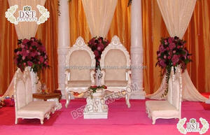 เก้าอี้วิดีมันดาปไม้สไตล์โมเดิร์น ดีไซน์หรูหราสำหรับงานแต่งงานกลางแจ้ง เฟอร์นิเจอร์งานแต่งงาน เก้าอี้ไม้แกะสลัก - Product Image 5