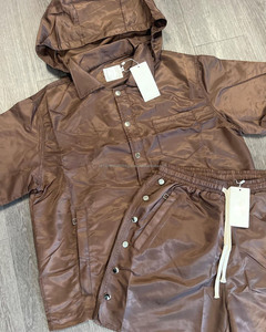 <b>Men's</b> Custom Logo Two-Piece Shorts Set with Side Button Quick Dry Nylon Wind Breaker Sublimation <b>Shirt</b> Shorts <b>Corduroy</b> Fabric - Product Image 4