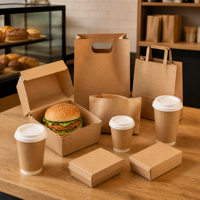 Boîte d'emballage pour hamburgers jetable, écologique, imperméable, avec logo personnalisé, en matériau recyclable, pour usage en restaurant