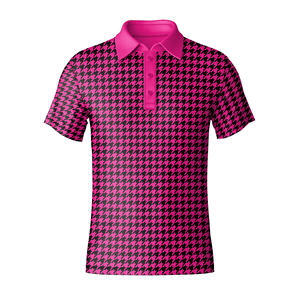 High Quality Golf <b>Polo</b> <b>Shirt</b> Manufacturer <b>Men</b>’s Short Sleeve Athletic <b>Polo</b> Lightweight Stretch Fabric With Stylish Pattern - Product Image 6