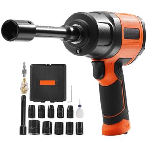 Llave de Impacto Neumática de Alto Torque de 1/2 Pulgada, Ligera, 4.6 Libras, 1400 Libras-Pie, Pistola de Impacto Metálica con 11 Accesorios - Product Image 1