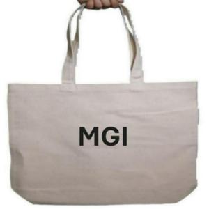 Sac fourre-tout en toile de coton calicot 100 % biologique, réutilisable et écologique, avec logo personnalisé imprimé, grande capacité, pour les courses en gros - Product Image 5