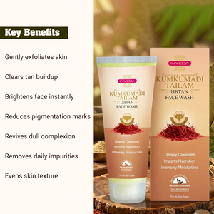 Nettoyant visage Kumkumadi Ubtan le plus vendu pour un nettoyage en profondeur, un blanchiment, un contrôle du sébum et une hydratation pour un usage quotidien, disponible en gros - Product Image 2