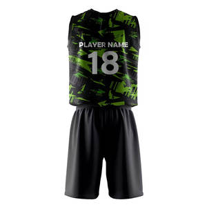 Tenue de volley-ball moderne pour équipe, matière à séchage rapide, maillot et short légers pour l'entraînement, les tournois et les matchs. - Product Image 2
