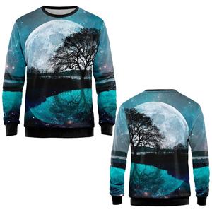 Sweat-shirt en polyester pour hommes, impression numérique personnalisée, sport, décontracté, OEM, marque privée, usine pour hommes - Product Image 1